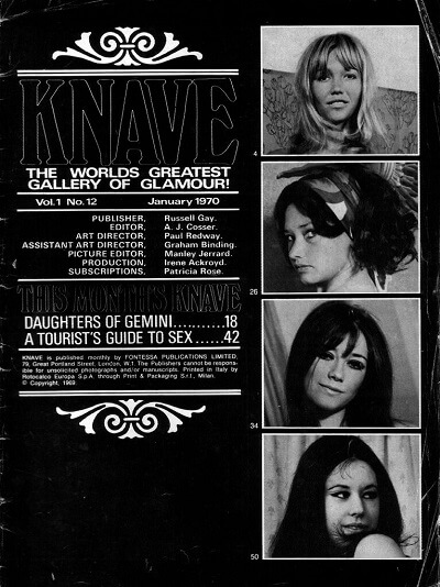 Knave Volume 1 Number 12 1970 year